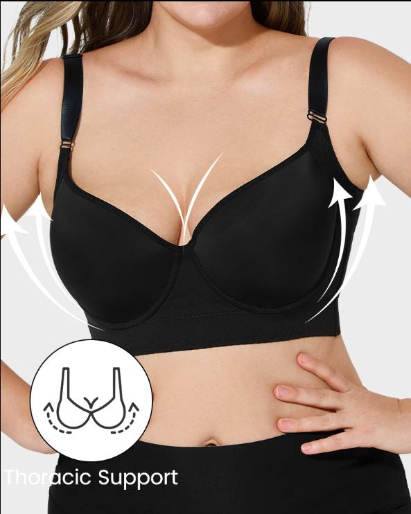 Back Smoothing Underwire Push Up Bra