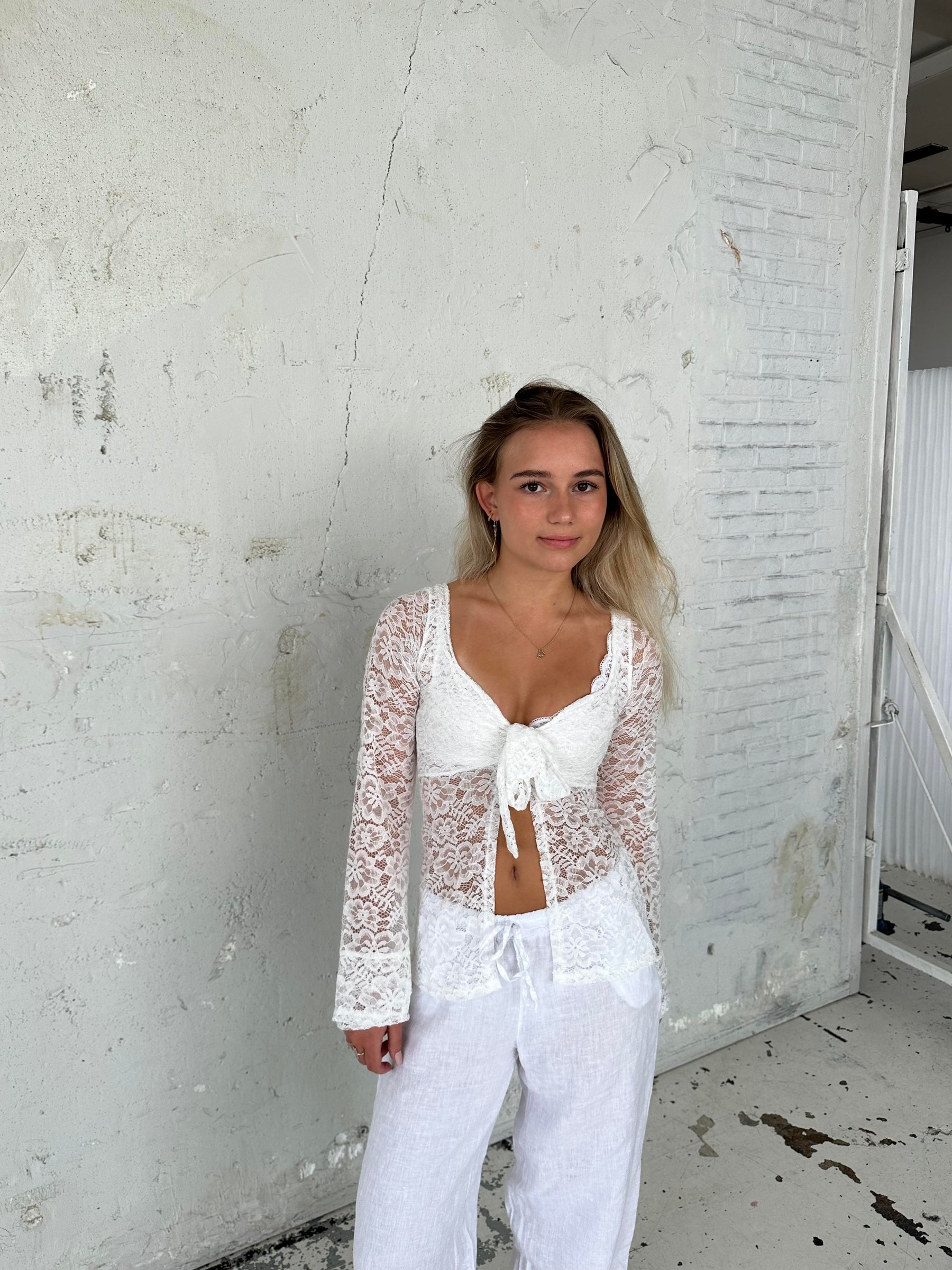 Maddy blouse - Lace white