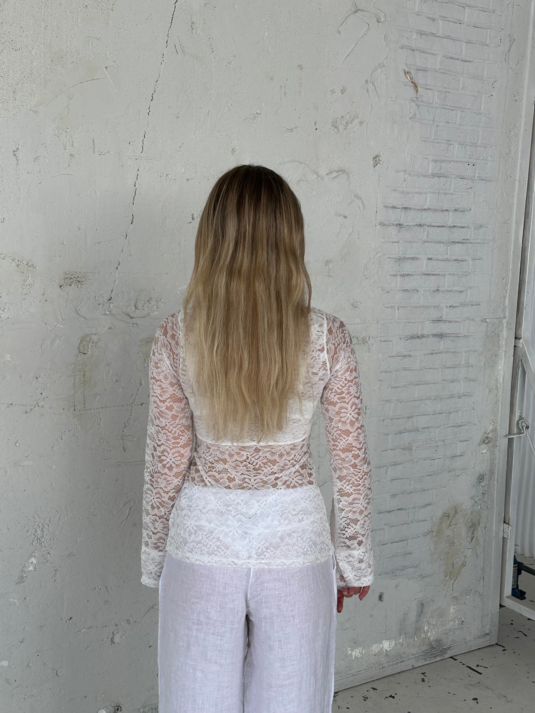 Maddy blouse - Lace white