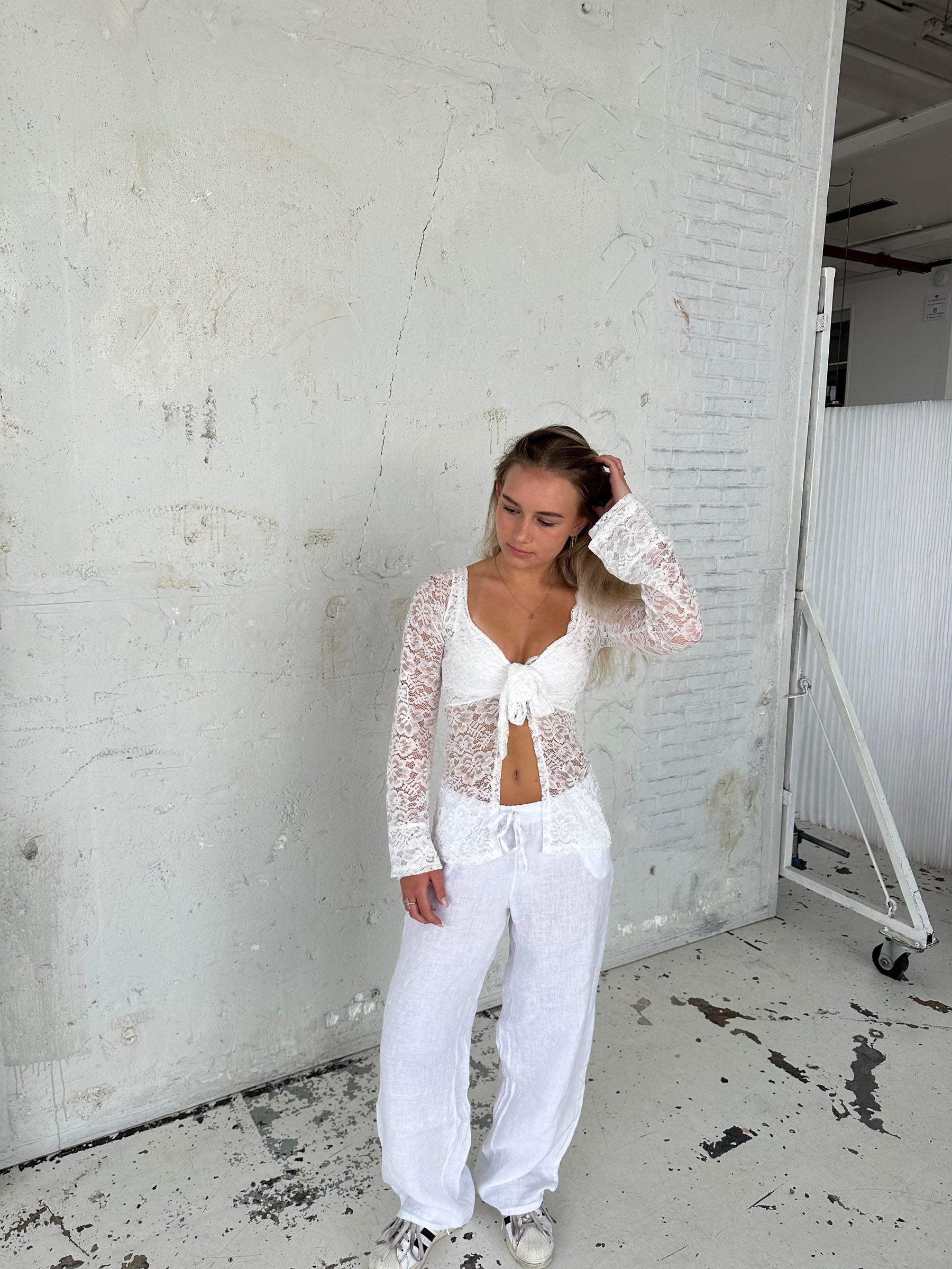 Maddy blouse - Lace white