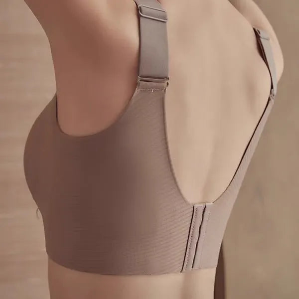 Reggiseno push-up regolabile senza ferretto a coste da donna