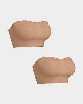 Non-Slip Bandeau Seamless Wireless Strapless Bra