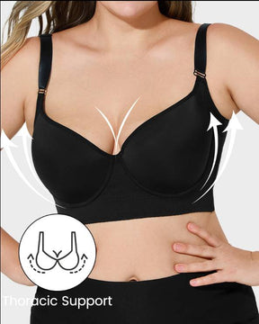 Back Smoothing Underwire Push Up Bra