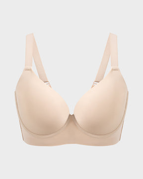 Back Smoothing Push-Up Plunge Bra