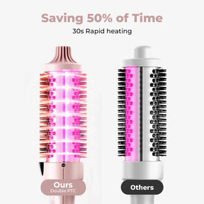 3-in-1 Pro Negative Ion Two PTC Heaters Thermal Brush