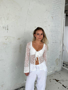 Maddy blouse - Lace white