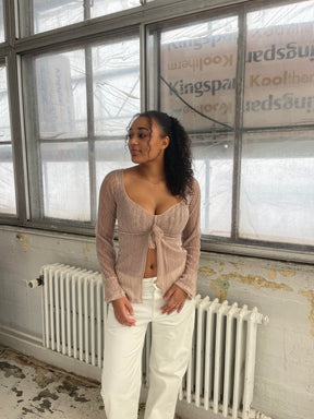 Maddy glitter top - Rose