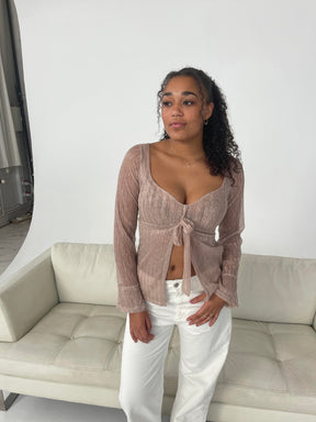 Maddy glitter top - Rose