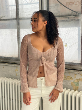 Maddy glitter top - Rose