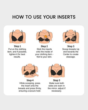 Invisible Lift Inserts | Double-Sided Adhesive Bra Lifter for Instant Boost - BUY 1 GET 1 FREE!