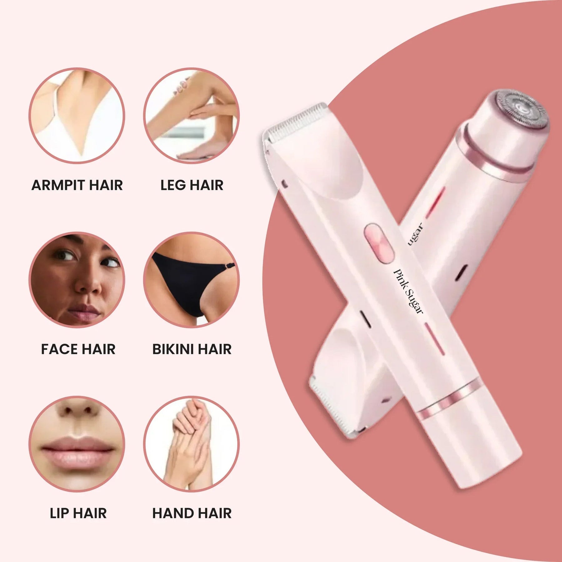 2-in-1 Painless Bikini Hair Trimmer