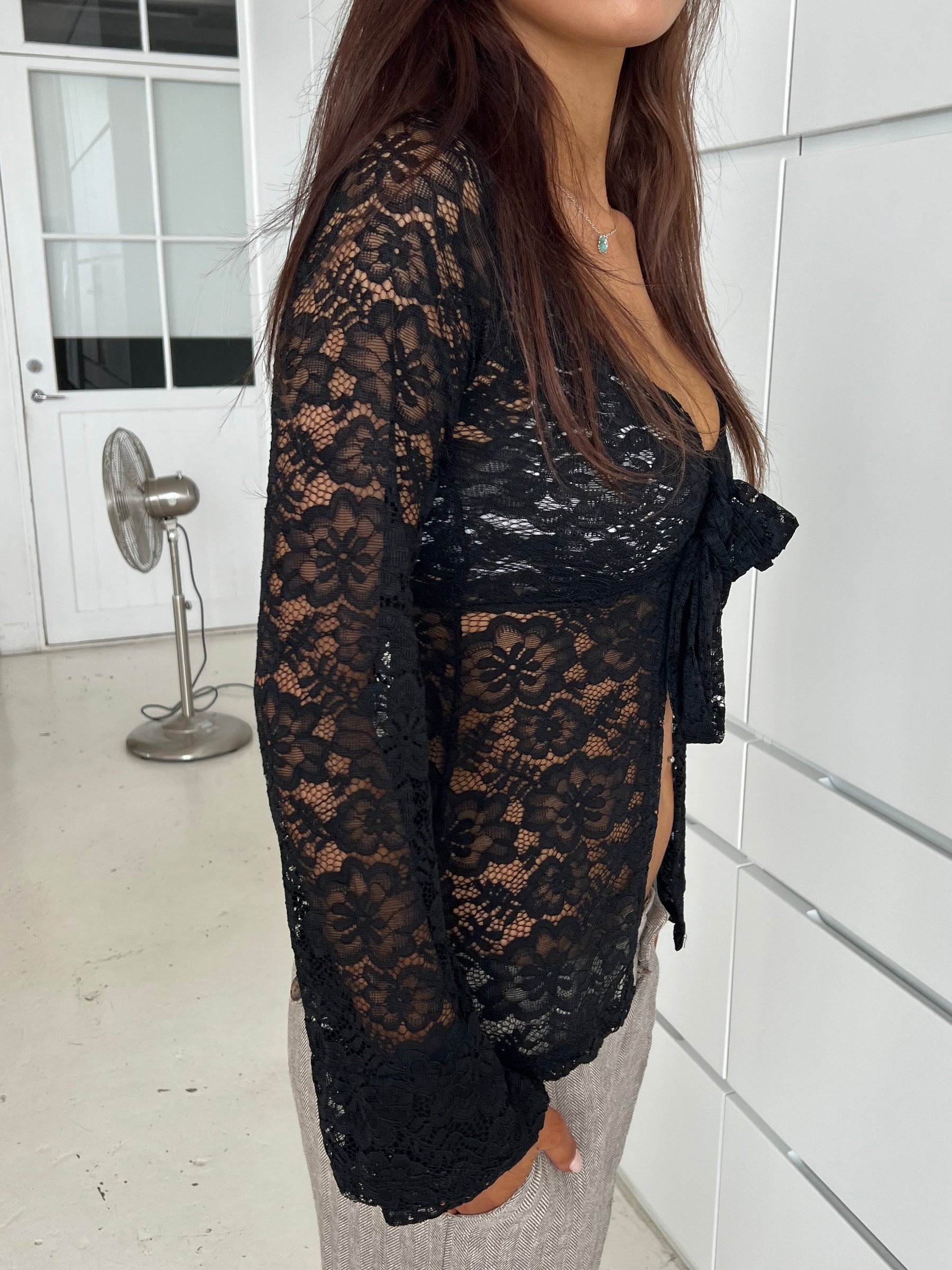 Maddy top - Lace black