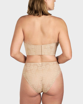 Smooth Lace Longline Strapless Underwire Bra