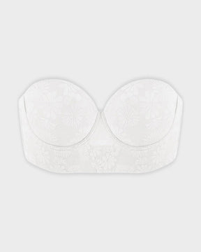 Smooth Lace Longline Strapless Underwire Bra