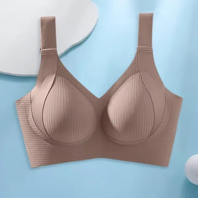 Reggiseno push-up regolabile senza ferretto a coste da donna 