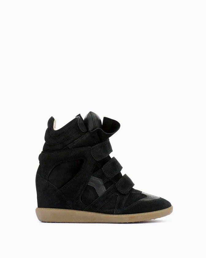 Bootelier, leather wedge trainers