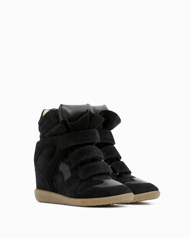 Bootelier, leather wedge trainers