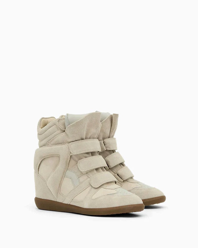 Bootelier, leather wedge trainers