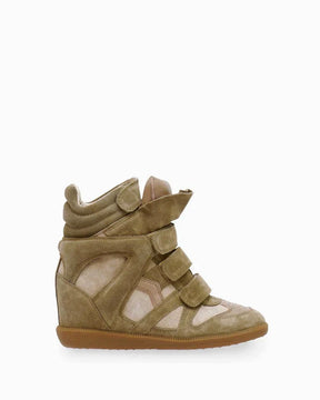 Bootelier, leather wedge trainers