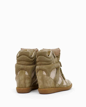 Bootelier, leather wedge trainers