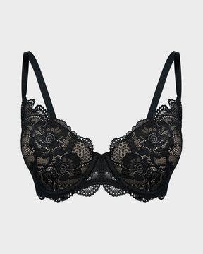 Lace Full Coverage Push Up Bra