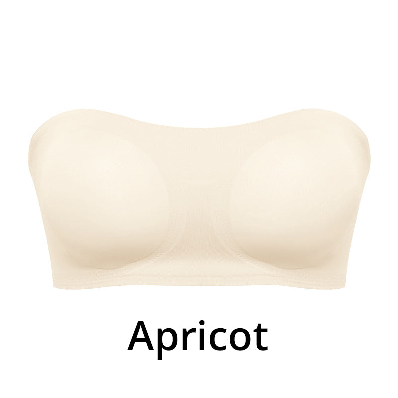 Strapless Wireless Bra with Crossover Side Closure