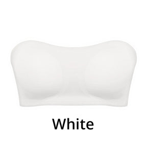 Strapless Wireless Bra with Crossover Side Closure