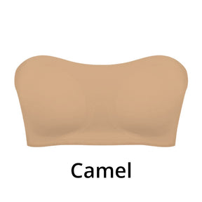 Strapless Wireless Bra with Crossover Side Closure