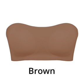 Strapless Wireless Bra with Crossover Side Closure